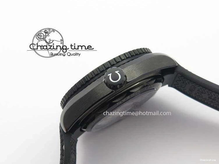 0502 Planet Ocean 45mm Real Ceramic BP-Maker Best Edition Black Dial On Nylon Rubber Strap A TopPick 8185